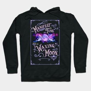 Witches know best, manifest your dreams with the growing moon. Hoodie